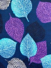bright colored leaves African print fabric
