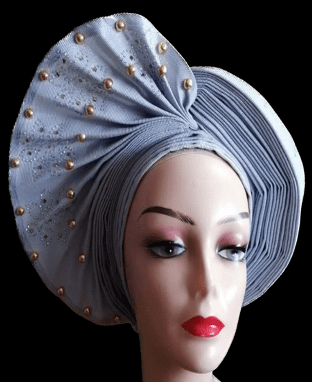 White Fan Autogele Head Tie