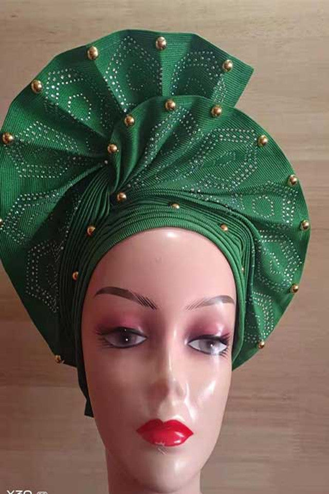 Green Autogele Head Wrap