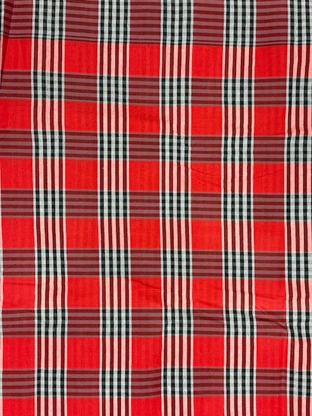 Buy Red Black White Madras Plaid in USA