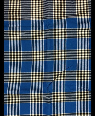 Shop Blue White Black Plain George Fabric in USA