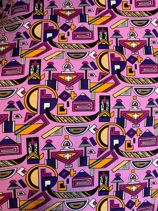 Buy Light Purple Math Set Feni Isi Agu Fabric in USA