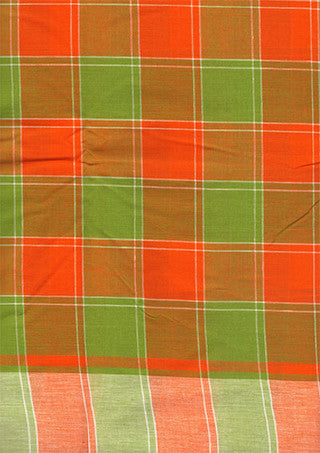 Buy Orange Green Madras Plaid in USA