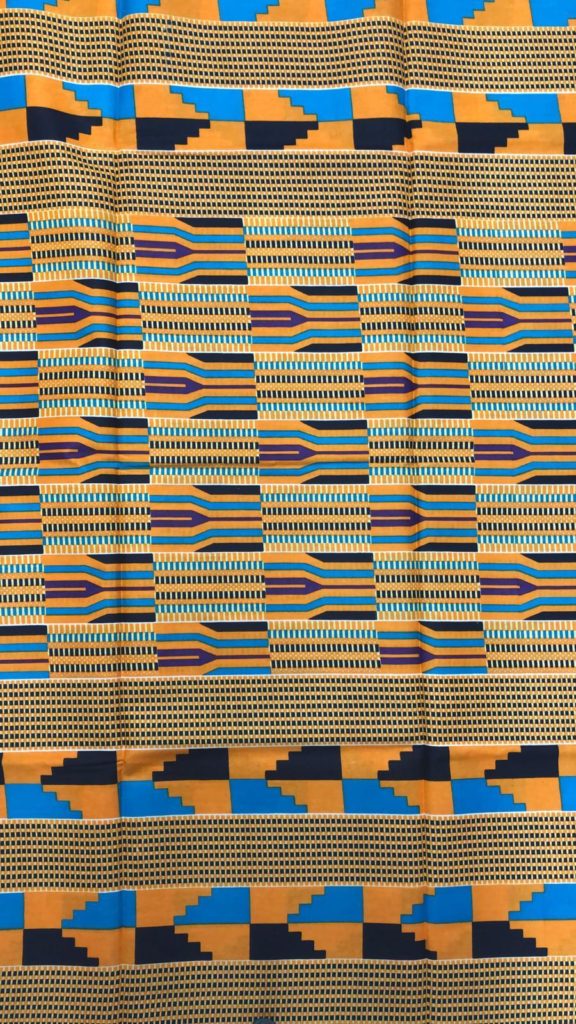 Orange Kente Print