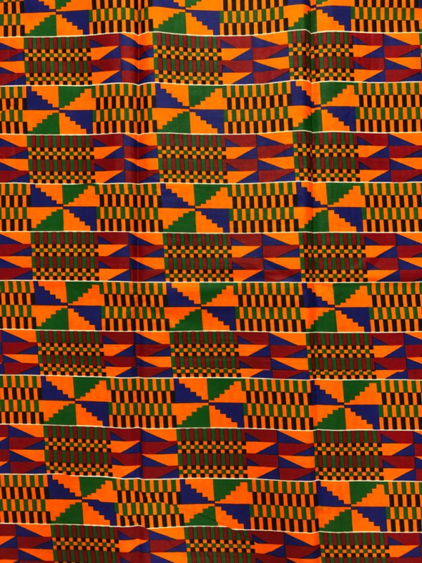 vibrant Kente print