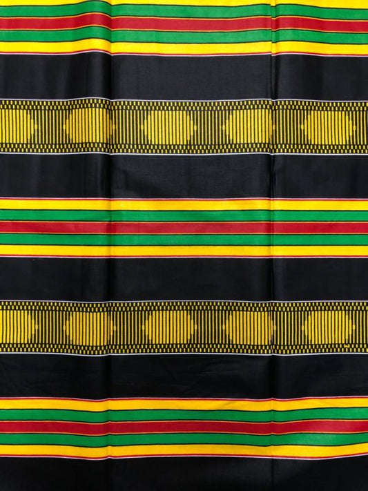 Original Black Kente Fabric