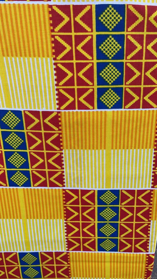 Full-Cotton Kente Fabric