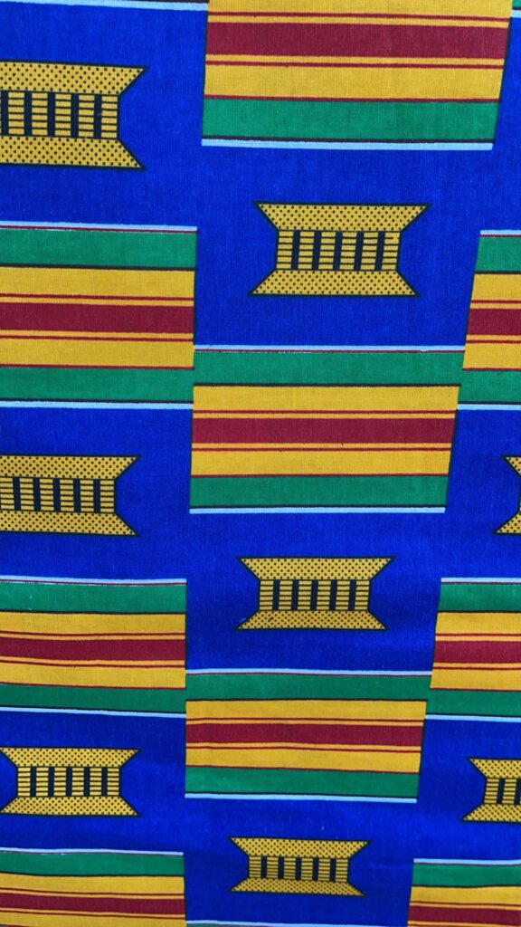 Buy Elegant Blue Kente Fabric in the USA