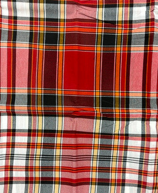 Shop Red Black Plain George Fabric in USA
