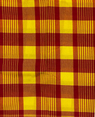 Shop Yellow Red Plain George Fabric in USA