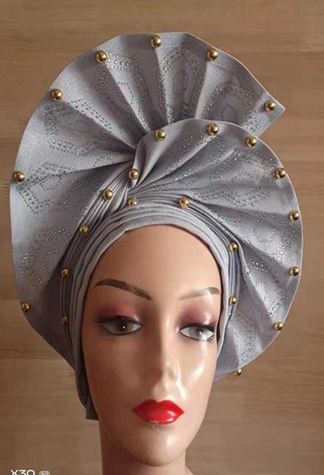 Silver Autogele Head Tie