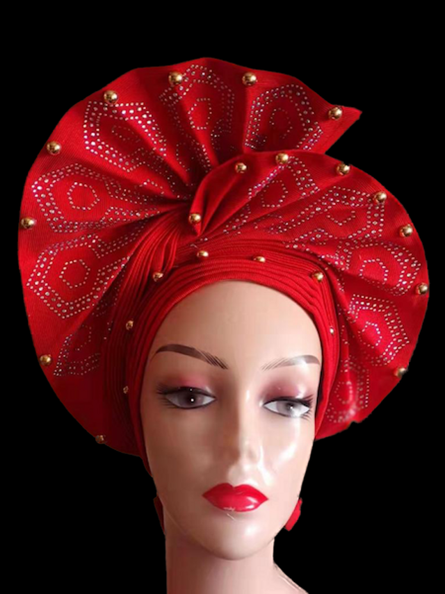 Red Autogele Head Tie