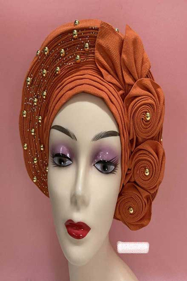 Orange Autogele Head Tie