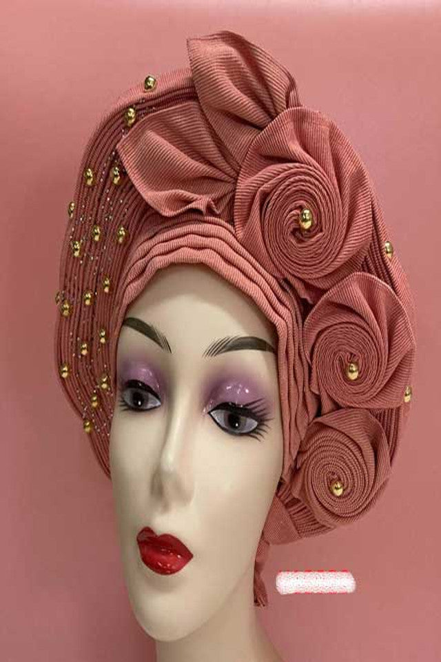 Peach Autogele Head Tie