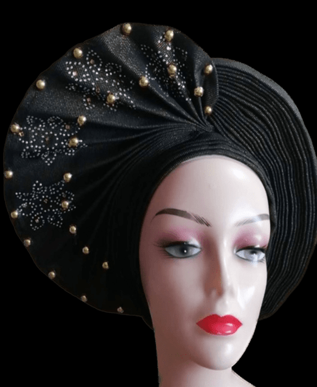 Black Fan Autogele Head Tie