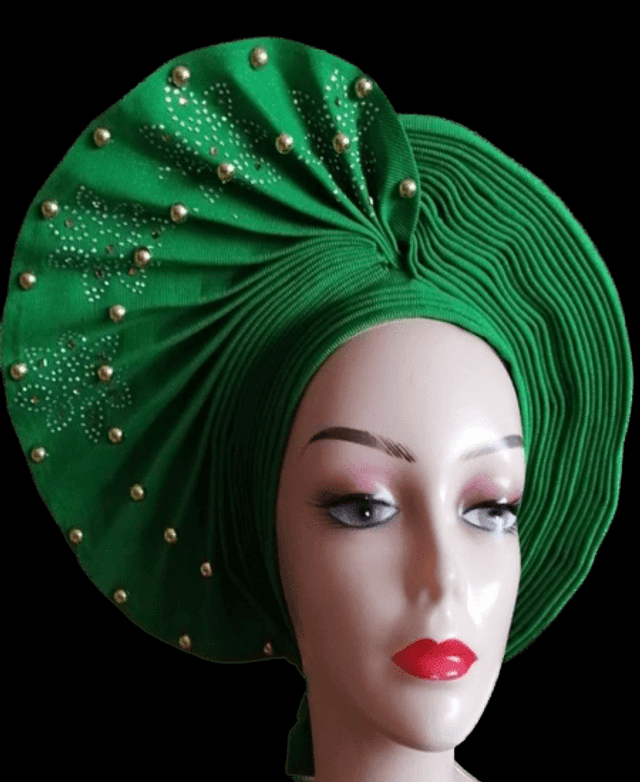 Green Autogele Head Tie