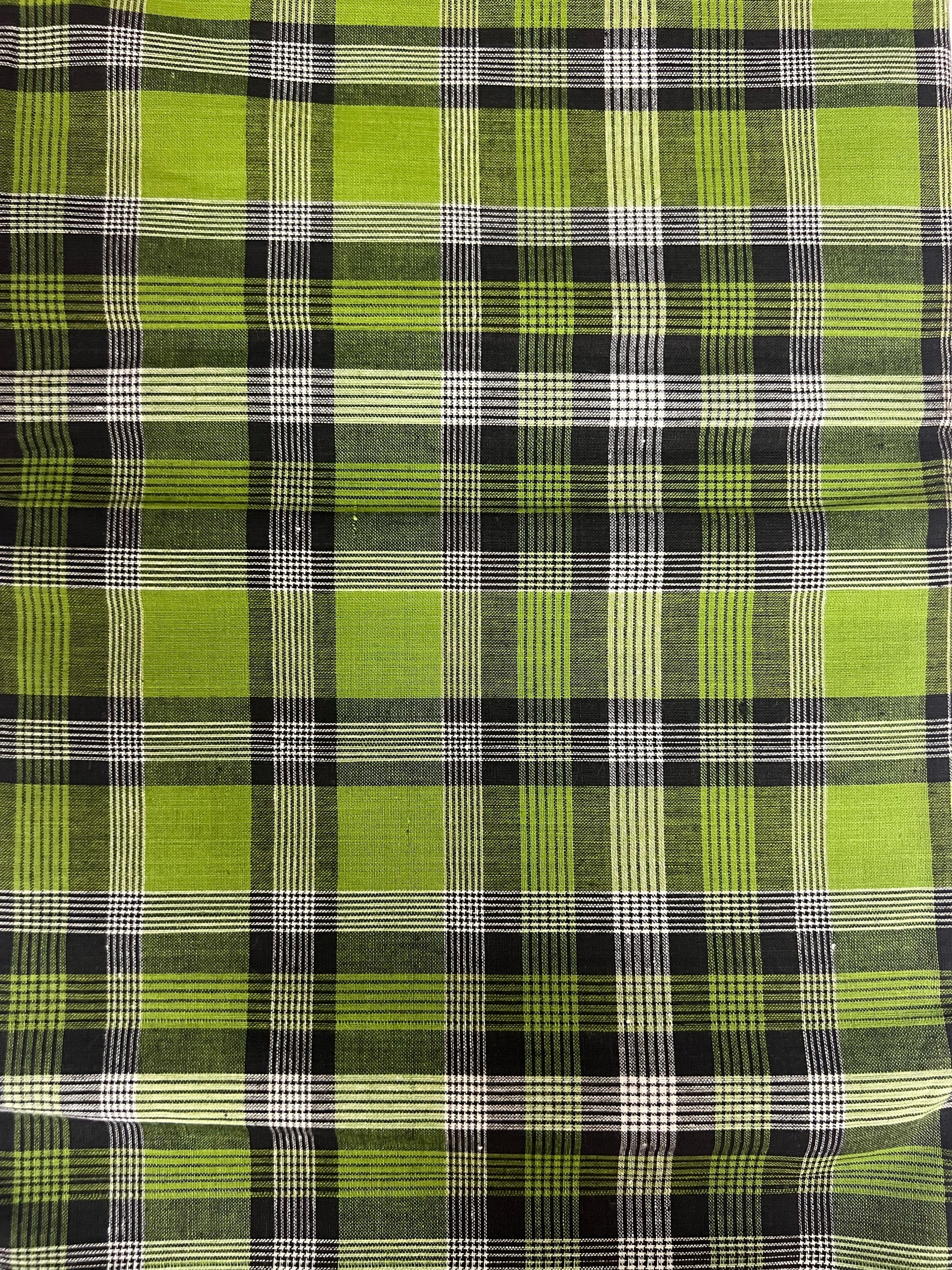 Buy Green Black Madras Plaid in USA