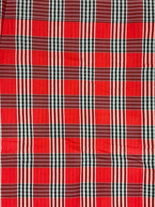 Buy Red Black White Madras Plaid in USA